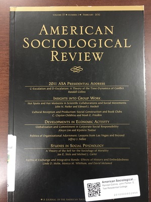 American Sociological Review American Sociological Review