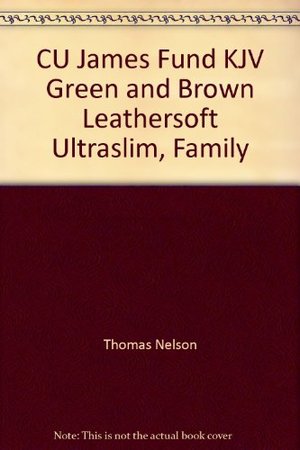 CU James Fund KJV Green and Brown Leathersoft Ultraslim, Family CU James Fund KJV Green and Brown Leathersoft Ultraslim, Family