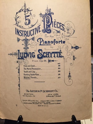 5 Instructive Pieces for the Pianoforte from Opus 66: Witches Revels 5 Instructive Pieces for the Pianoforte from Opus 66: Witches Revels