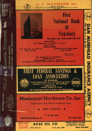 1970, Vicksburg – Warren County, Mississippi Polk City Directory 1970, Vicksburg – Warren County, Mississippi Polk City Directory