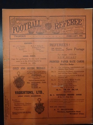 Football Referee - 1934-02 - February, The Football Referee - 1934-02 - February, The
