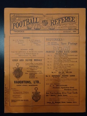 Football Referee - 1934-08 - August, The Football Referee - 1934-08 - August, The