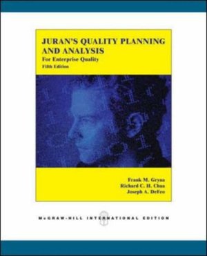 Juran's Quality Planning and Qnalysis: For Enterprise Quality Juran's Quality Planning and Qnalysis: For Enterprise Quality