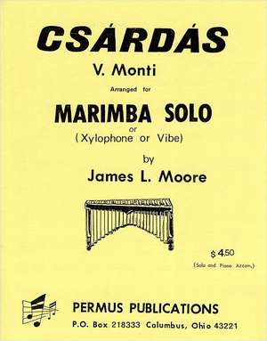 MONTI, V.: Csárdás (arr. for solo marimba) MONTI, V.: Csárdás (arr. for solo marimba)