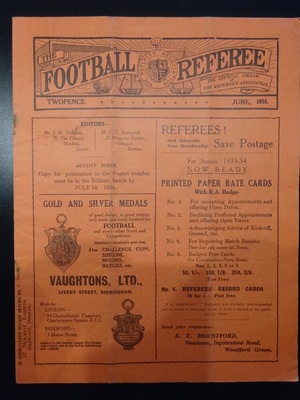 Football Referee - 1934-06 - June, The Football Referee - 1934-06 - June, The