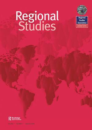 Regional Studies vol. 46 No 4 – April 2012 Regional Studies vol. 46 No 4 – April 2012