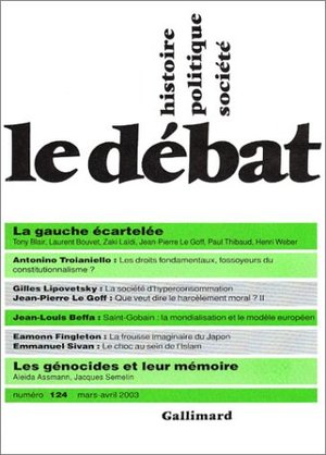 Le débat, numéro 124 : La gauche écartelée - Les génocides et leur mémoire Le débat, numéro 124 : La gauche écartelée - Les génocides et leur mémoire