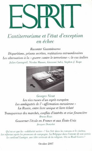 ESPRIT l'antiterrorisme et l'état d'exception en échec ESPRIT l'antiterrorisme et l'état d'exception en échec