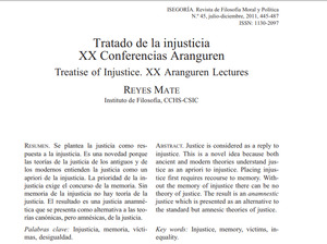 Tratado de la injusticia XX Conferencias Aranguren Tratado de la injusticia XX Conferencias Aranguren