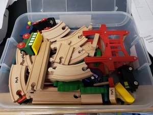 Wooden Track and Train Set Wooden Track and Train Set