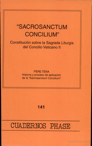 “Sacrosanctum Concilium” “Sacrosanctum Concilium”