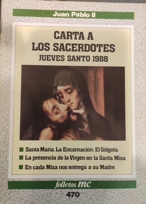 Carta a los sacerdotes (Folletos MC) Carta a los sacerdotes (Folletos MC)