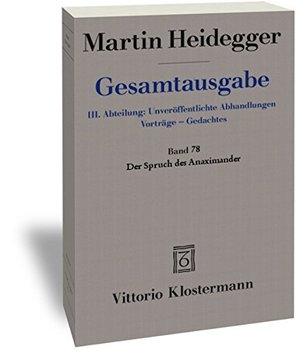 Der Spruch des Anaximander Der Spruch des Anaximander