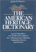American Heritage Dictionary: Second College Edition, The American Heritage Dictionary: Second College Edition, The