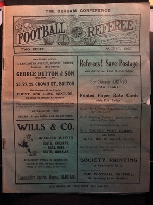 Football Referee - 1927-08 - August, The Football Referee - 1927-08 - August, The