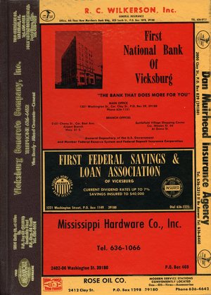 1974, Vicksburg – Warren County, Mississippi Polk City Directory 1974, Vicksburg – Warren County, Mississippi Polk City Directory