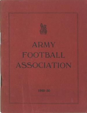 Army Football Association 1949-50 Rules of the Association and Laws of the Game Army Football Association 1949-50 Rules of the Association and Laws of the Game