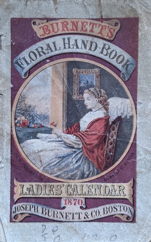Burnett's Moral Hand-Book, Ladies' Calendar, 1870 Burnett's Moral Hand-Book, Ladies' Calendar, 1870