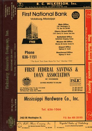 1977, Vicksburg – Warren County, Mississippi Polk City Directory 1977, Vicksburg – Warren County, Mississippi Polk City Directory