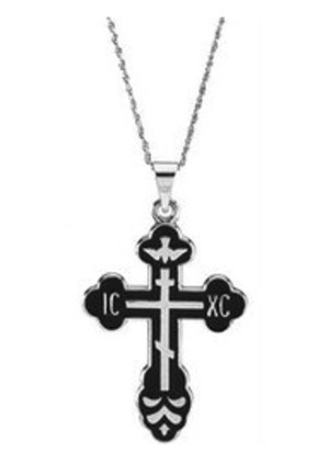 Crosses - St. Xenia Cross with chain Crosses - St. Xenia Cross with chain