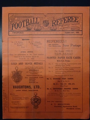 Football Referee - 1933-02 - February, The Football Referee - 1933-02 - February, The