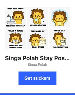 Singa Polah Sticker Pack Singa Polah Sticker Pack