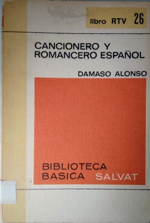 Cancionero y romancero español Cancionero y romancero español