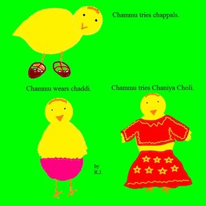 Chammu Tries Chappals,Chammu Wears Chaddi,Chammu Tries Chaniya Choli. Chammu Tries Chappals,Chammu Wears Chaddi,Chammu Tries Chaniya Choli.