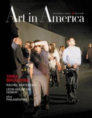 Art In America Magazine (April 2010) INTERNATIONAL REVIEW #4, Tania Bruguera Art In America Magazine (April 2010) INTERNATIONAL REVIEW #4, Tania Bruguera
