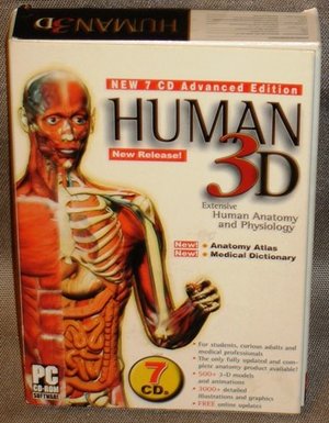 Human 3D : Extensive Human Anatomy & Physiology 7 CD Advanced Edition PC CD-ROM Human 3D : Extensive Human Anatomy & Physiology 7 CD Advanced Edition PC CD-ROM