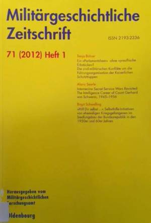 Militärgeschichtliche Zeitschrift 71 (2012) Heft 1 15 Militärgeschichtliche Zeitschrift 71 (2012) Heft 1 15
