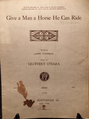 Give a Man a Horse He Can Ride Give a Man a Horse He Can Ride