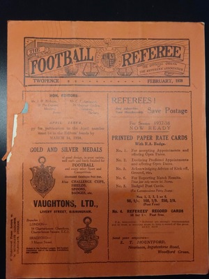 Football Referee - 1938-02 - February, The Football Referee - 1938-02 - February, The
