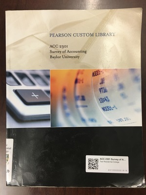 ACC 2301 Survey of Accounting ACC 2301 Survey of Accounting
