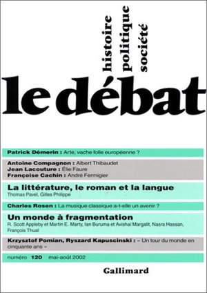 Le Débat, numéro 120, mai-août 2002 Le Débat, numéro 120, mai-août 2002