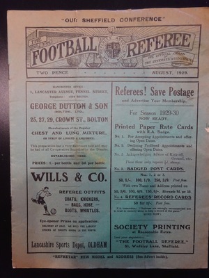 Football Referee - 1929-08 - August, The Football Referee - 1929-08 - August, The