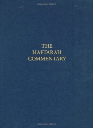 Haftarah Commentary, The Haftarah Commentary, The