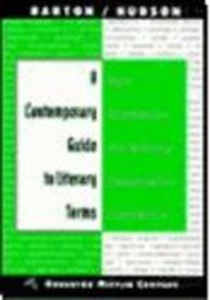 Contemporary Handbook of Literary Terms Contemporary Handbook of Literary Terms
