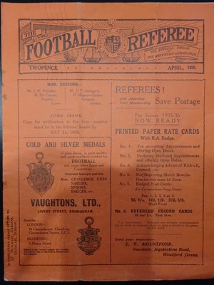 Football Referee - 1936-04 - April, The Football Referee - 1936-04 - April, The