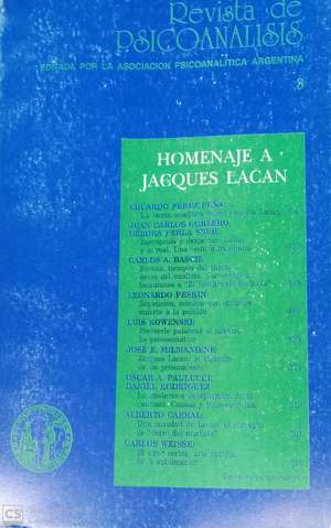 Revista de Psicoanálisis Revista de Psicoanálisis