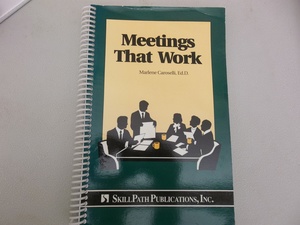 Meetings That Work Meetings That Work