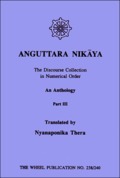 Anguttara Nikaya: Pt. 3 Anguttara Nikaya: Pt. 3