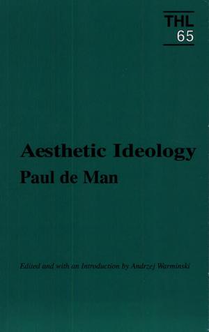 Aesthetic Ideology Aesthetic Ideology