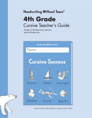 4th Grade Cursive Teacher's Guide 4th Grade Cursive Teacher's Guide
