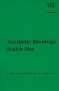 Aesthetic Ideology Aesthetic Ideology
