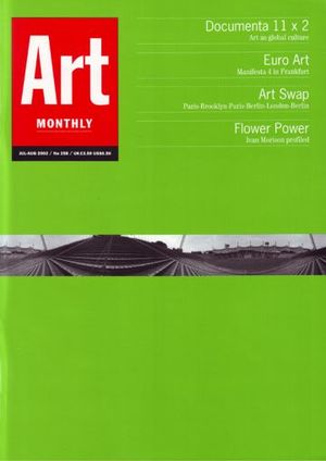Art Monthly 258: Jul-Aug 2002 Art Monthly 258: Jul-Aug 2002