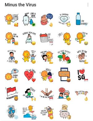 Minus the Virus Sticker Pack Minus the Virus Sticker Pack