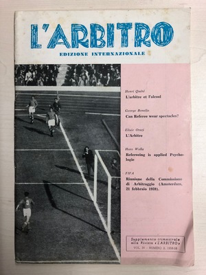 L'Arbitro - Edizione Internazionale - Anno IV - N. 3 - 1959/03 L'Arbitro - Edizione Internazionale - Anno IV - N. 3 - 1959/03