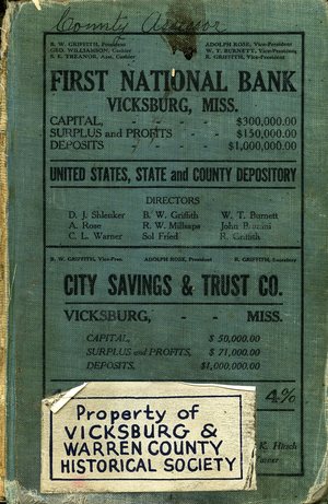 1914, Vicksburg – Warren County, Mississippi Polk City Directory 1914, Vicksburg – Warren County, Mississippi Polk City Directory