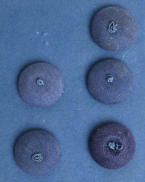 Blue Covered Buttons Blue Covered Buttons